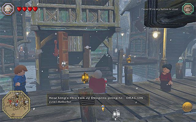 Drzwi prowadzące do piwnicy budynku - Odnajdywanie schematów (9-16) - LEGO The Hobbit - poradnik do gry