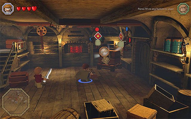Wybierz łucznika i traf strzałą w lewą tarczę - Odnajdywanie schematów (9-16) - LEGO The Hobbit - poradnik do gry