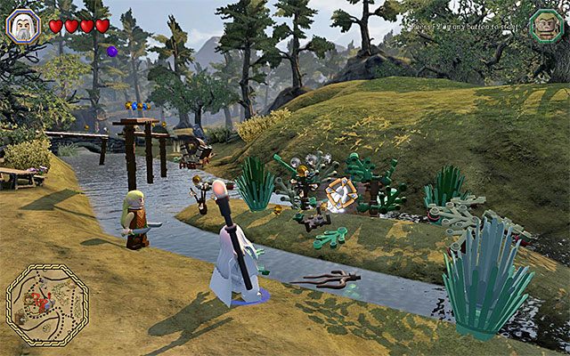 Saruman musi zniszczyć mithrilową kłódkę - Odnajdywanie mithrilowych klocków (1-15) - LEGO The Hobbit - poradnik do gry