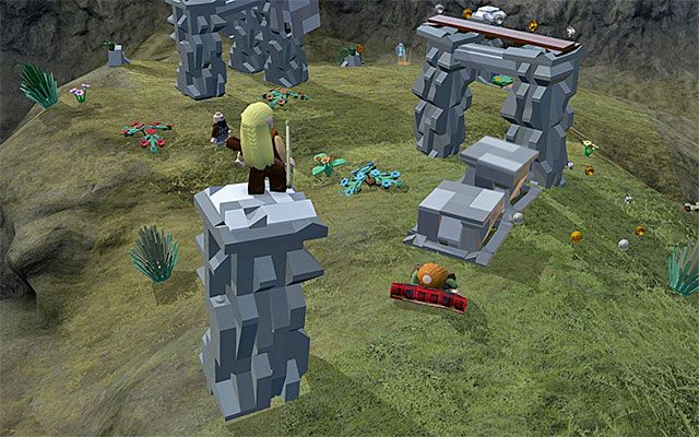 Pierwsza płyta naciskowa - Odnajdywanie mithrilowych klocków (1-15) - LEGO The Hobbit - poradnik do gry