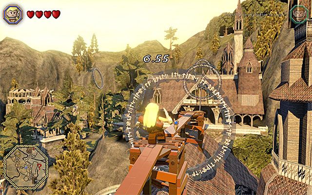 Ostrożnie przechodź po linach i drewnianych belkach - Odnajdywanie mithrilowych klocków (16-30) - LEGO The Hobbit - poradnik do gry