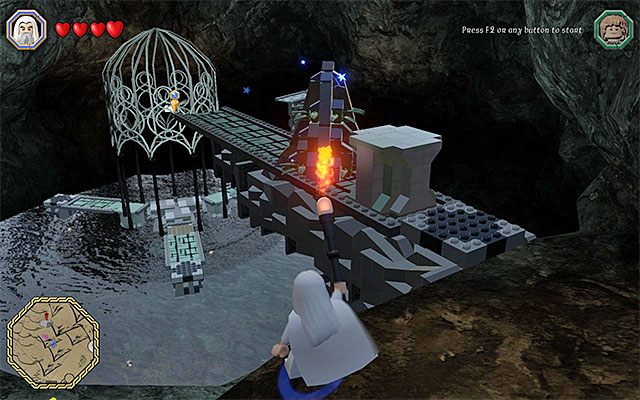Zniszcz nową przeszkodę i przepchnij ostatni blok - Odnajdywanie mithrilowych klocków (16-30) - LEGO The Hobbit - poradnik do gry