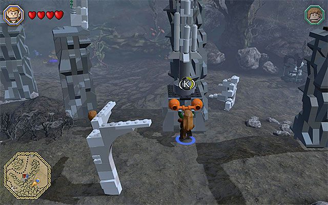 Musisz zniszczyć dwa słupy - Odnajdywanie mithrilowych klocków (31-45) - LEGO The Hobbit - poradnik do gry