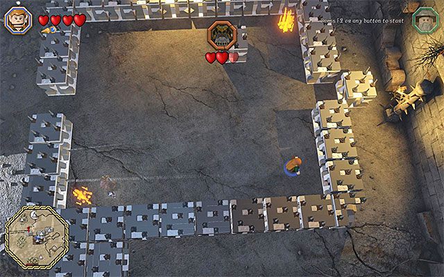 Duch musi docierać do kolejnych ognisk - Odnajdywanie mithrilowych klocków (46-60) - LEGO The Hobbit - poradnik do gry