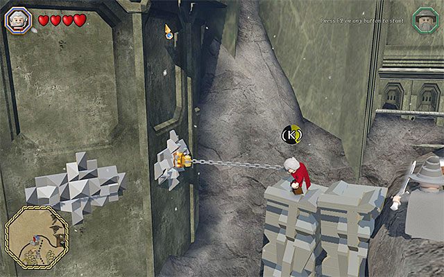 Miejsce użycia cepa - Odnajdywanie mithrilowych klocków (46-60) - LEGO The Hobbit - poradnik do gry