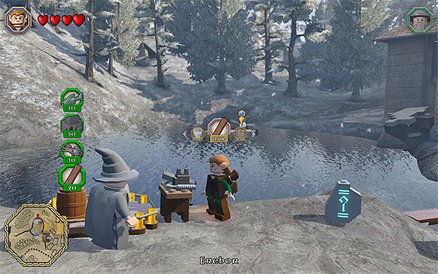 Miejsce zaliczenia mini-gry budowniczej - Odnajdywanie mithrilowych klocków (46-60) - LEGO The Hobbit - poradnik do gry