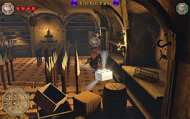 Musisz dobiec do klocka zanim ponownie wysuną się kolce - Odnajdywanie mithrilowych klocków (46-60) - LEGO The Hobbit - poradnik do gry