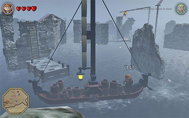 Miejsce, w którym musisz zacumować łódź - Odnajdywanie mithrilowych klocków (61-65) - LEGO The Hobbit - poradnik do gry