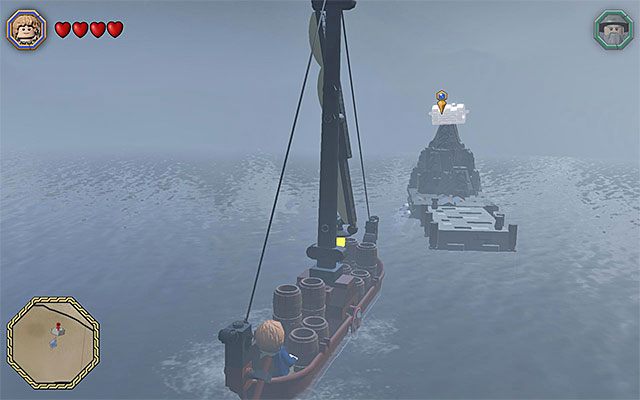 Miejsce, w którym musisz zacumować łódź - Odnajdywanie mithrilowych klocków (61-65) - LEGO The Hobbit - poradnik do gry