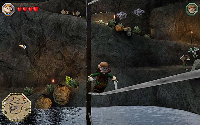 Doskakuj do kolejnych lin - Białe pytajniki - opisy przejścia zadań (21-40) - LEGO The Hobbit - poradnik do gry