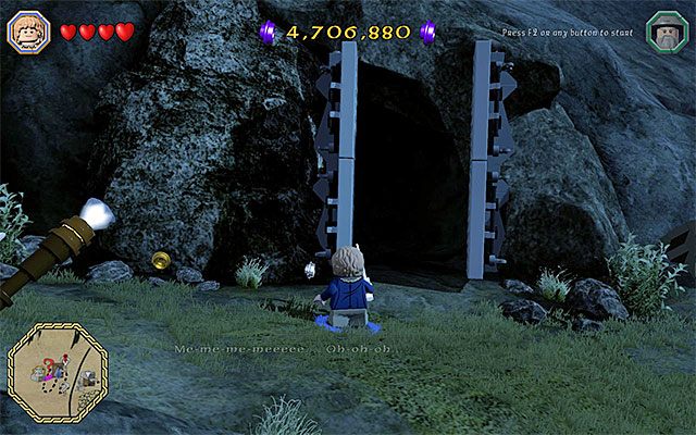 Wejście do jaskini - Białe pytajniki - opisy przejścia zadań (21-40) - LEGO The Hobbit - poradnik do gry