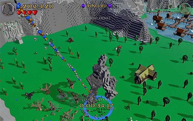 Rozdeptuj mniejsze obiekty i uderzaj pięściami w te nieco większe - Bonusowy poziom - LEGO The Hobbit - poradnik do gry