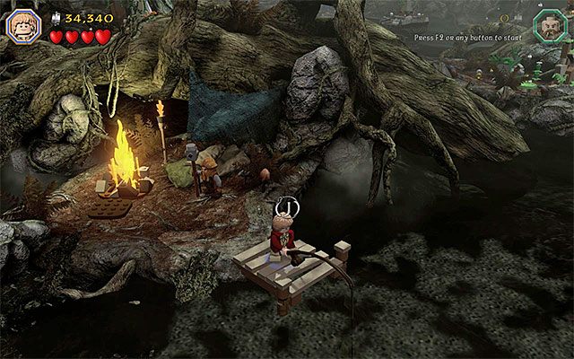 Molo, na którym należy zaliczyć mini-grę wędkarską - Etap 10 (Flies and Spiders) - Mroczna Puszcza - LEGO The Hobbit - poradnik do gry