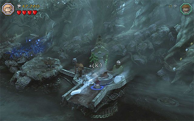 Do budowy przystąp dopiero po założeniu pierścienia - Etap 10 (Flies and Spiders) - Mroczna Puszcza - LEGO The Hobbit - poradnik do gry