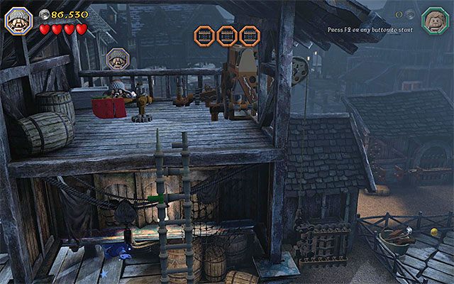 Obrotowy mechanizm - Etap 12 (A Warm Welcome) - Doki - LEGO The Hobbit - poradnik do gry