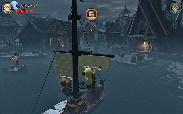Musisz rozwinąć żagle dzięki działaniu w kooperacji - Etap 12 (A Warm Welcome) - Pojedynek z Bolgiem - LEGO The Hobbit - poradnik do gry