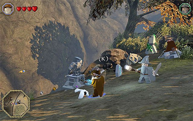 Musisz podleczyć rannego ptaka - Śródziemie - Dotarcie do High Fells - LEGO The Hobbit - poradnik do gry