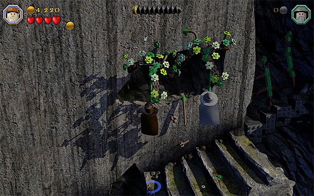 Czarodzieje muszą złapać się dwóch lin - Etap 13 (Looking for Proof) - Górska ścieżka - LEGO The Hobbit - poradnik do gry