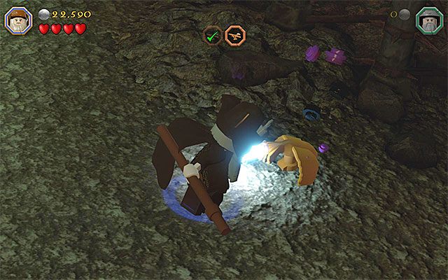 Jeden z rannych ptaków - Etap 14 (The Necromancer) - Zewnętrzna część twierdzy - LEGO The Hobbit - poradnik do gry