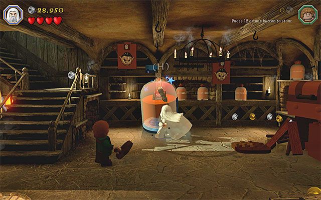 Użyj laski na kapsule - Etap 9 (Queer Lodgings) - LEGO The Hobbit - poradnik do gry