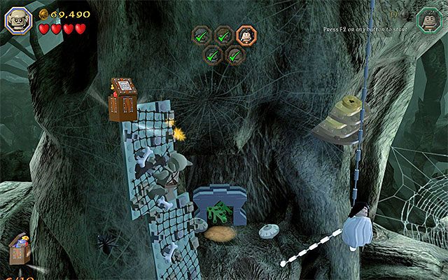Wespnij się po lewej ścianie - Etap 10 (Flies and Spiders) - LEGO The Hobbit - poradnik do gry