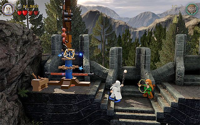 Niebieska konstrukcja - Etap 11 (Barrels Out of Bond) - LEGO The Hobbit - poradnik do gry