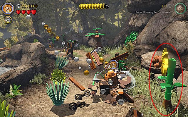 Jeden z kwiatów - Etap 11 (Barrels Out of Bond) - LEGO The Hobbit - poradnik do gry