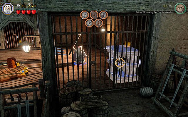 Skorzystaj z laski Sarumana - Etap 12 (A Warm Welcome) - LEGO The Hobbit - poradnik do gry