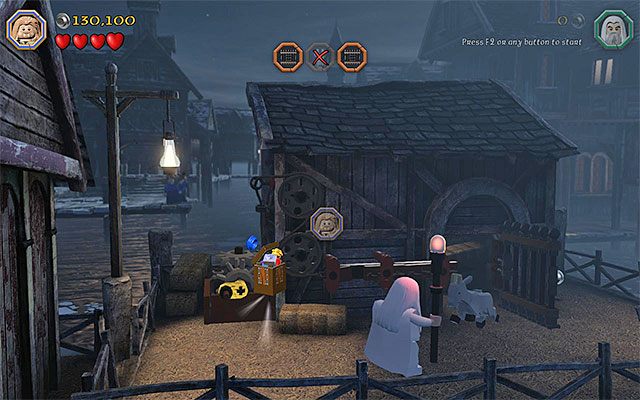 Minizestaw jest w środkowej zagrodzie - Etap 12 (A Warm Welcome) - LEGO The Hobbit - poradnik do gry