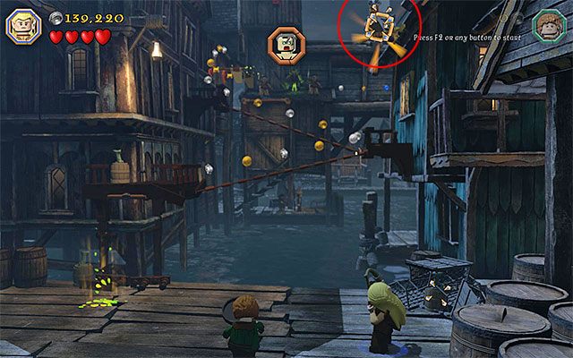 Wymagania: łuk (np - Etap 12 (A Warm Welcome) - LEGO The Hobbit - poradnik do gry