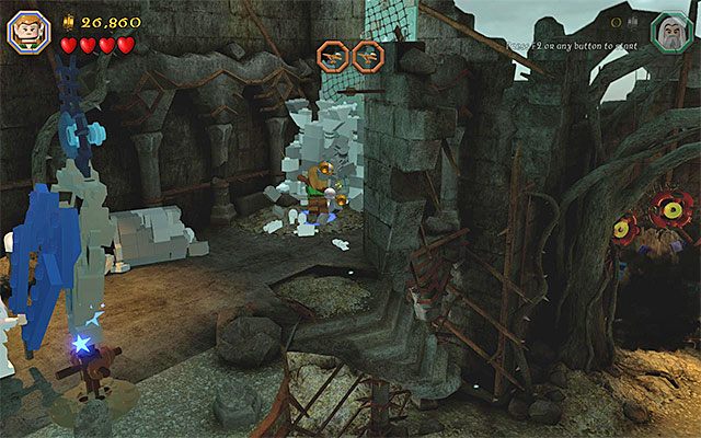 Odsłoń ścianę do wspinaczki - Etap 14 (The Necromancer) - LEGO The Hobbit - poradnik do gry