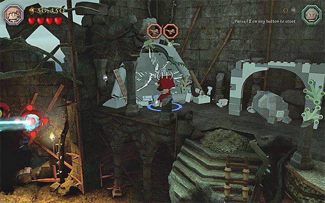 Połącz dwóch bohaterów i zburz dużą ścianę - Etap 14 (The Necromancer) - LEGO The Hobbit - poradnik do gry