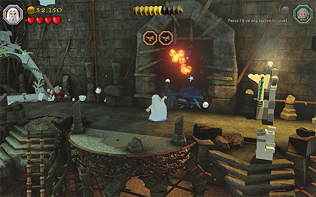 Niebieska brama, za którą ukryto minizestaw - Etap 14 (The Necromancer) - LEGO The Hobbit - poradnik do gry