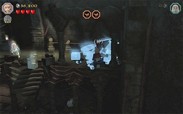 Załóż pierścień i dokończ budowę - Etap 14 (The Necromancer) - LEGO The Hobbit - poradnik do gry