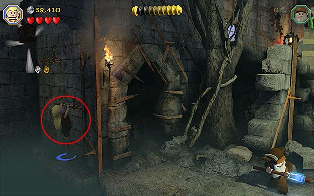 Wymagania: umiejętność dalekich skoków (dowolny elf) - Etap 14 (The Necromancer) - LEGO The Hobbit - poradnik do gry