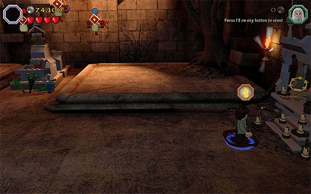 Miejsce rozpalenia ognia - Etap 14 (The Necromancer) - LEGO The Hobbit - poradnik do gry