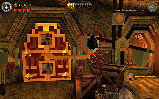 Druga dźwignia - Etap 1 (Greatest Kingdom in Middle-Earth) - Wnętrze Samotnej Góry - LEGO The Hobbit - poradnik do gry