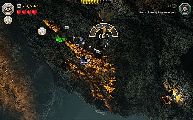 Tak jak wcześniej staraj się jak najlepiej zaliczać kolejne górnicze mini-gry - Etap 1 (Greatest Kingdom in Middle-Earth) - Wnętrze Samotnej Góry - LEGO The Hobbit - poradnik do gry