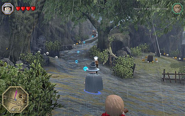 Okolice miejsca rozpoczęcia trzeciego etapu gry - Śródziemie - Podróż do Bree - LEGO The Hobbit - poradnik do gry