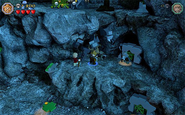 Miejsce użycia topora - Etap 3 (Azog the Defiler) - Obozowisko - LEGO The Hobbit - poradnik do gry