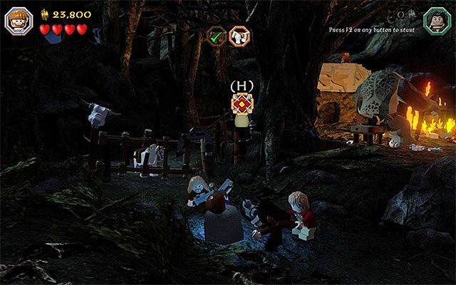 Trafiaj kulkami w nową tarczę - Etap 4 (Roast Mutton) - Oswobodzenie koni - LEGO The Hobbit - poradnik do gry