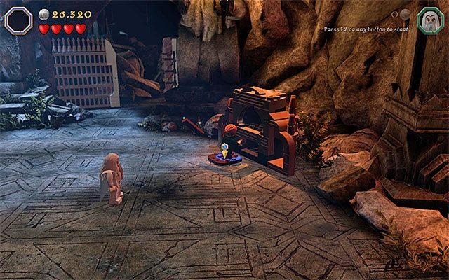 Po zakończeniu budowy podłóż ogień - Etap 15 (On the Doorstep) - LEGO The Hobbit - poradnik do gry