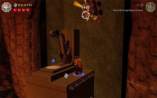 Tarcza jest u góry ekranu - Etap 16 (Inside Information) - LEGO The Hobbit - poradnik do gry