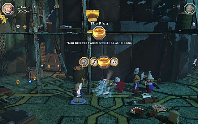 Schemat możesz zabrać dopiero po założeniu pierścienia - Etap 16 (Inside Information) - LEGO The Hobbit - poradnik do gry