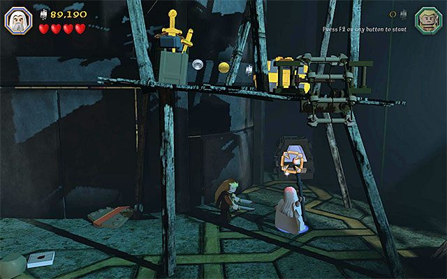 Zniszcz mithrilową osłonę z użyciem laski Sarumana - Etap 16 (Inside Information) - LEGO The Hobbit - poradnik do gry