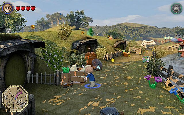 Przykładowy kosz z chlebem - Białe pytajniki - opisy przejścia zadań (1-20) - LEGO The Hobbit - poradnik do gry