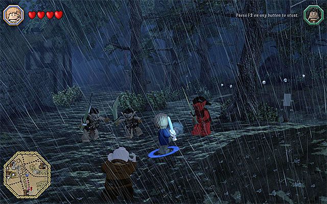 Odpędzaj się od nowych grup goblinów - Białe pytajniki - opisy przejścia zadań (1-20) - LEGO The Hobbit - poradnik do gry