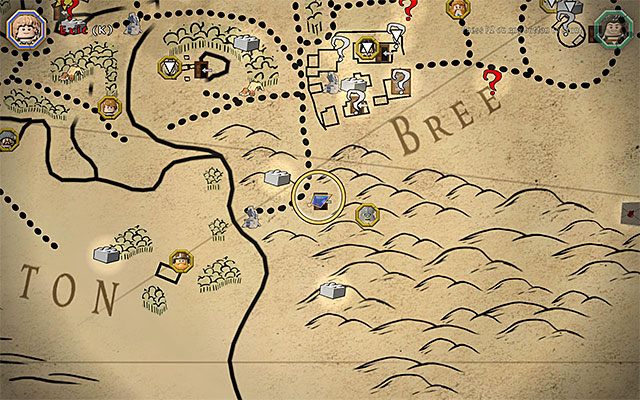 Wejście do jaskini - Białe pytajniki - opisy przejścia zadań (1-20) - LEGO The Hobbit - poradnik do gry