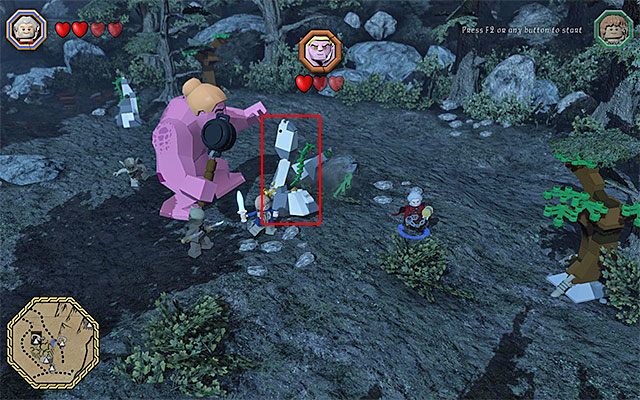 Lokalizacja: Siedziby Trolli - Białe pytajniki - opisy przejścia zadań (41-60) - LEGO The Hobbit - poradnik do gry