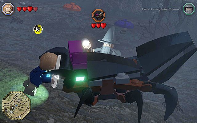 Wciskaj rytmicznie pokazywane na ekranie klawisze - Białe pytajniki - opisy przejścia zadań (61-80) - LEGO The Hobbit - poradnik do gry